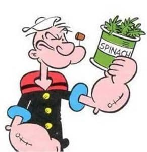Popeye et ses épinards en boîte